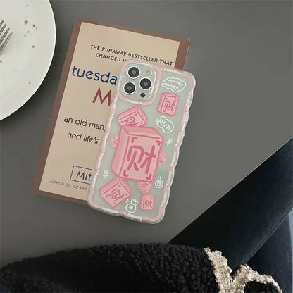 Chinese Characters Phone Case - iPhone 13 Pro Max / 13 Pro / 13 / 13 mini / 12 Pro Max / 12 Pro / 12 / 12 mini / 11 Pro Max / 11 Pro / 11 / SE / XS Max / XS / XR / X / SE 2 / 8 / 8 Plus / 7 / 7 Plus-8