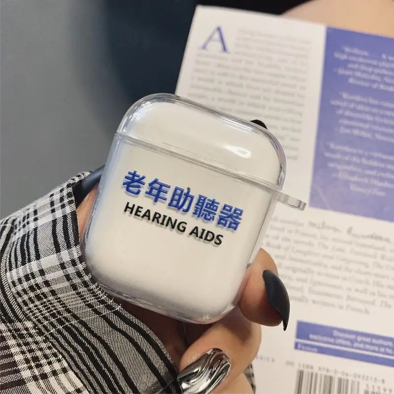 Chinese Characters Transparent AirPods / Pro Earphone Case Cover-2