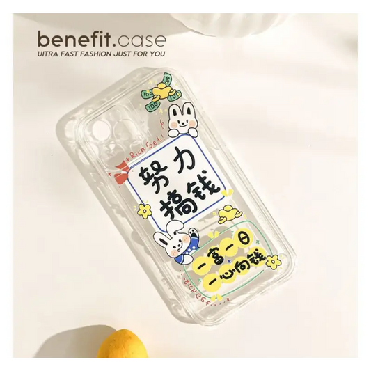 Chinese Characters Transparent Phone Case - Iphone 13 Pro 