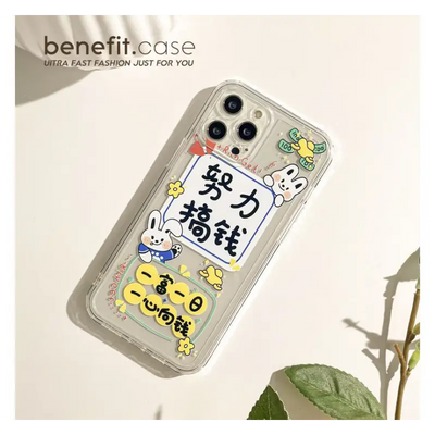 Chinese Characters Transparent Phone Case - Iphone 13 Pro 