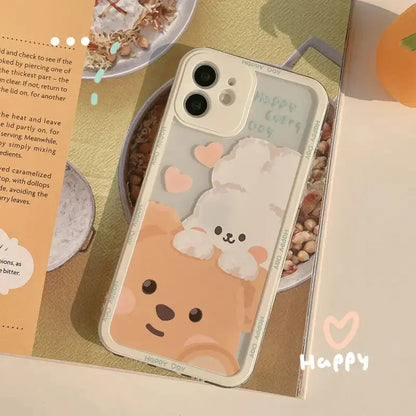 Chocolate Bear Rabbit iPhone Case W026 - iphone case
