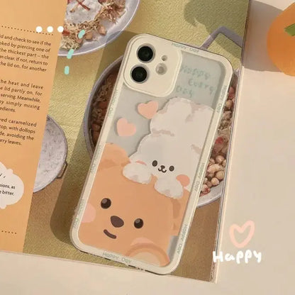 Chocolate Bear Rabbit iPhone Case W026 - for iPhone11 Pro / 