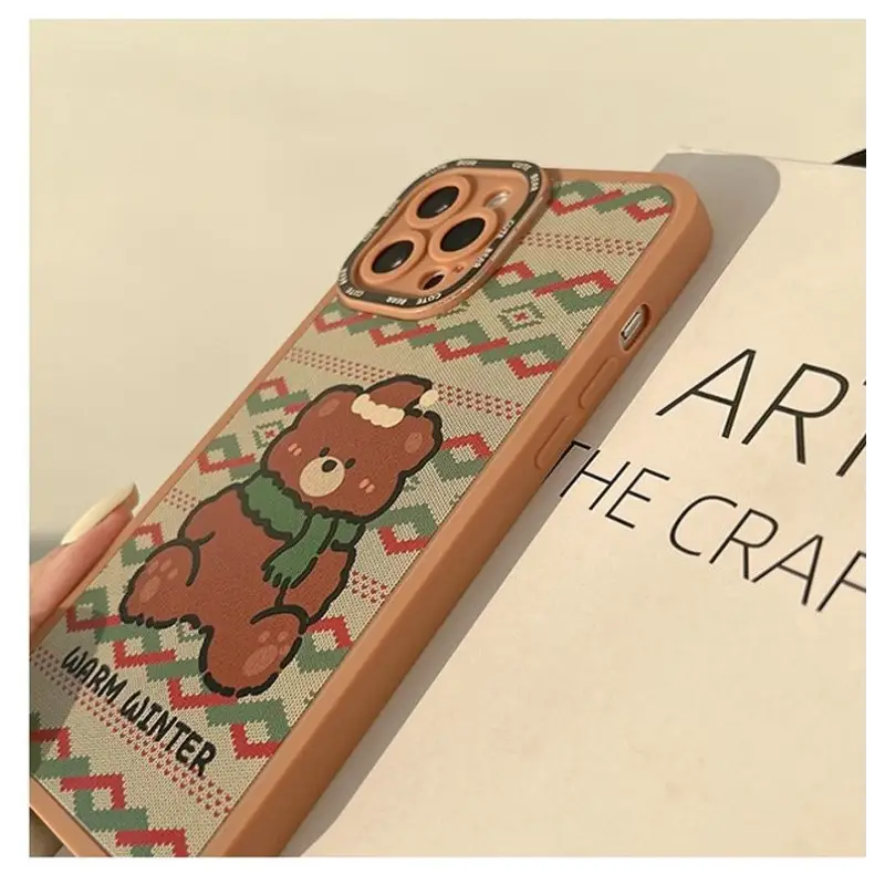 Christmas Bear Phone Case - iPhone 13 Pro Max / 13 Pro / 13 / 13 mini / 12 Pro Max / 12 Pro / 12 / 12 mini / 11 Pro Max / 11 Pro / 11 / SE / XS Max / XS / XR / X / SE 2 / 8 / 8 Plus / 7 / 7 Plus-6