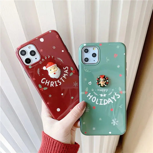 Christmas Print Phone Case - iPhone 7 / 7 Plus / 8 / 8 Plus / X / XR / XS / XS MAX / 11 / 11 Pro / 11 Pro Max-1