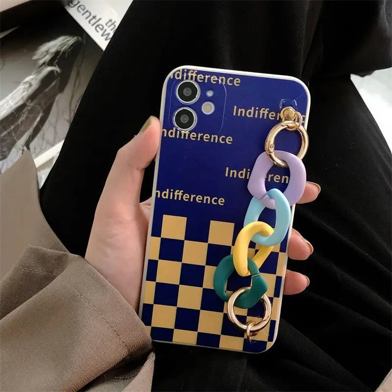 Chunky Chain Checker Phone Case - Samsung-21