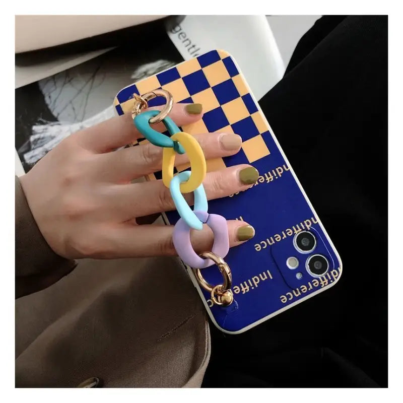 Chunky Chain Checker Phone Case - Samsung-12