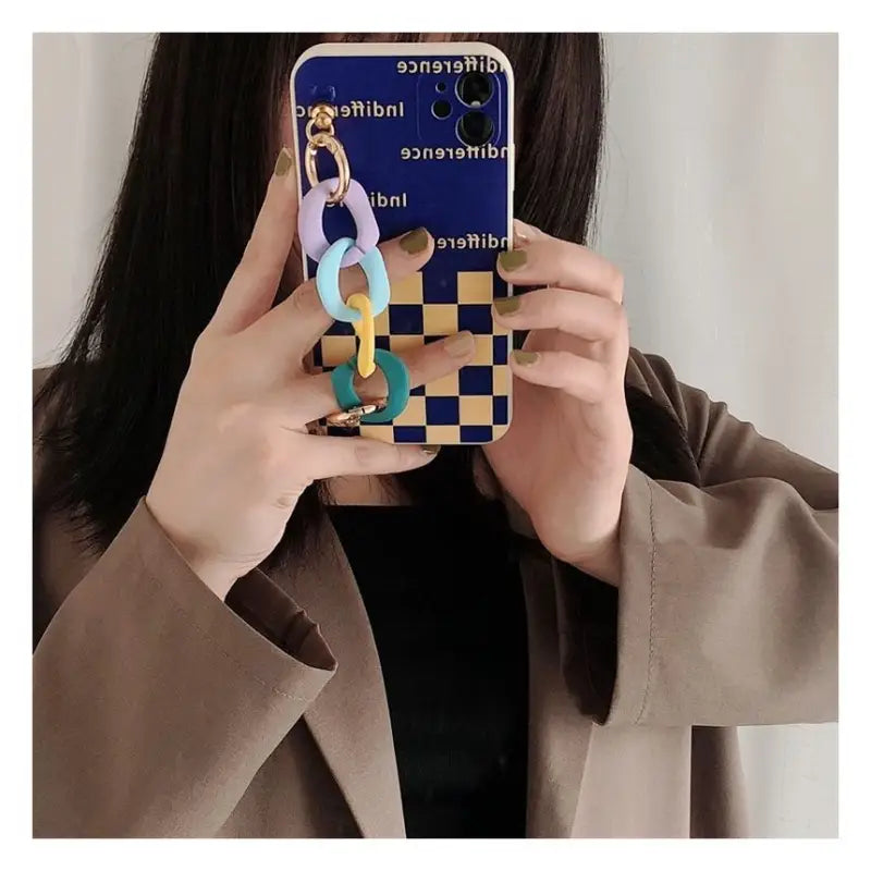 Chunky Chain Checker Phone Case - Samsung-8