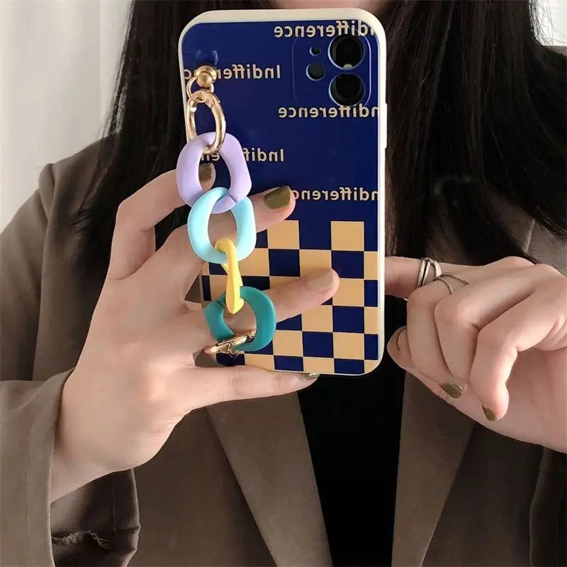 Chunky Chain Checker Phone Case - Samsung-3