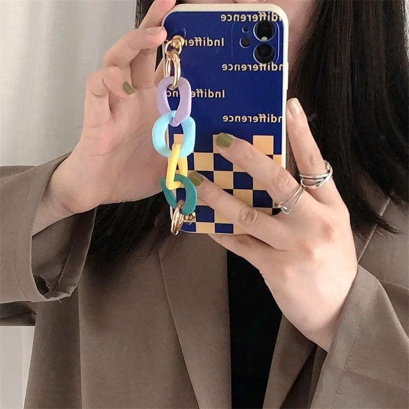 Chunky Chain Checker Phone Case - Samsung-2