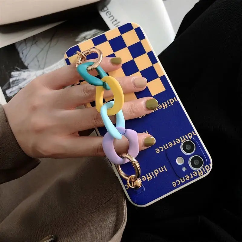 Chunky Chain Checker Phone Case - Samsung-4