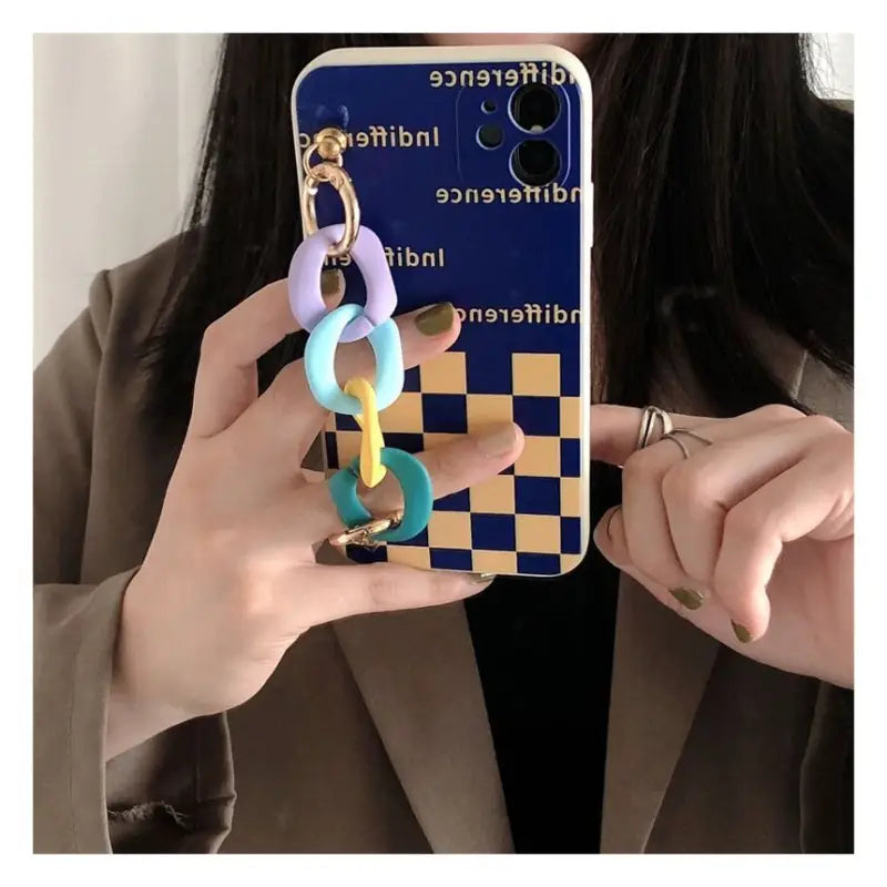 Chunky Chain Checker Phone Case - Samsung-7
