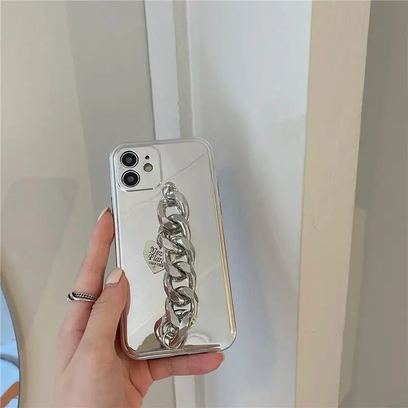 Chunky Chain Mirrored Phone Case - iPhone 13 Pro Max / 13 