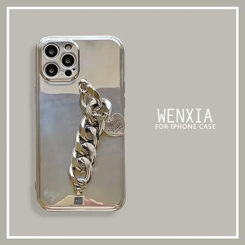 Chunky Chain Mirrored Phone Case - iPhone 13 Pro Max / 13 