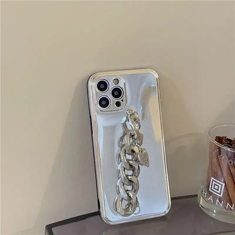 Chunky Chain Mirrored Phone Case - iPhone 13 Pro Max / 13 