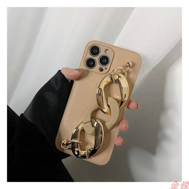 Chunky Chain Phone Case - iPhone 13 Pro Max / 13 Pro / 13 / 13 mini / 12 Pro Max / 12 Pro / 12 / 12 mini / 11 Pro Max / 11 Pro / 11 / SE / XS Max / XS / XR / X / SE 2 / 8 / 8 Plus / 7 / 7 Plus-11