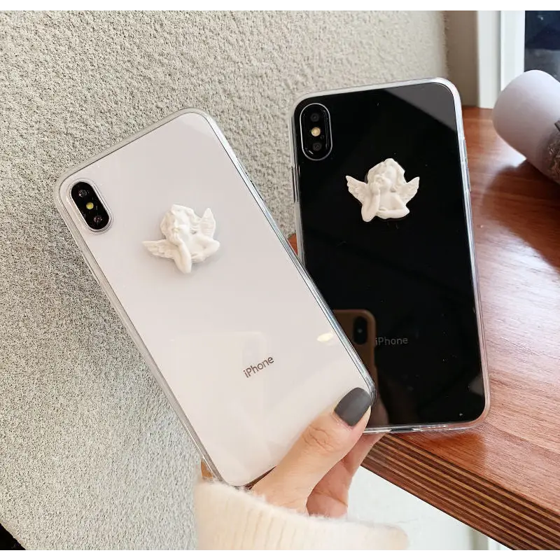 Clear Mobile Case with Angel Motif - iPhone 11 Pro Max / 11 
