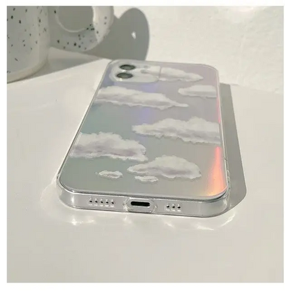 Cloud Holographic Phone Case - iPhone 12 Pro Max / 12 Pro / 12 / 12 mini / 11 Pro Max / 11 Pro / 11 / SE / XS Max / XS / XR / X / SE 2 / 8 / 8 Plus / 7 / 7 Plus-7