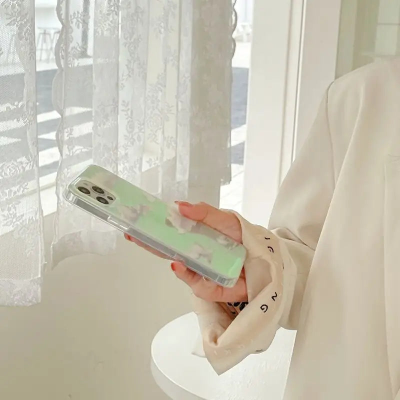 Cloud Holographic Transparent Phone Case - iPhone 12 Pro Max / 12 Pro / 12 / 12 mini / 11 Pro Max / 11 Pro / 11 / SE / XS Max / XS / XR / X / SE 2 / 8 / 8 Plus / 7 / 7 Plus-10