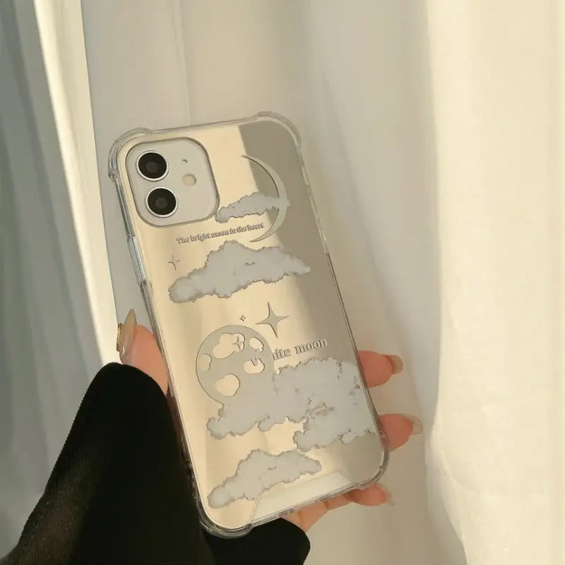 Cloud Mirrored Phone Case - Iphone 7 / 8 / Se, 7 Plus / 8 Plus, X / Xs, Xs Max, Xr, 11, 11 Pro, 11 Pro Max, 12 Mini, 12, 12 Pro, 12 Pro Max, 13mini, 13, 13pro, 13pro Max-8