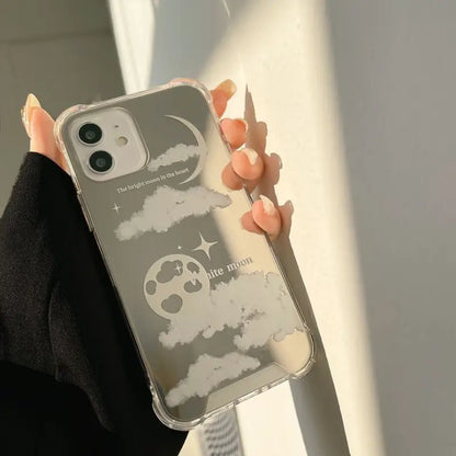 Cloud Mirrored Phone Case - Iphone 7 / 8 / Se, 7 Plus / 8 Plus, X / Xs, Xs Max, Xr, 11, 11 Pro, 11 Pro Max, 12 Mini, 12, 12 Pro, 12 Pro Max, 13mini, 13, 13pro, 13pro Max-12