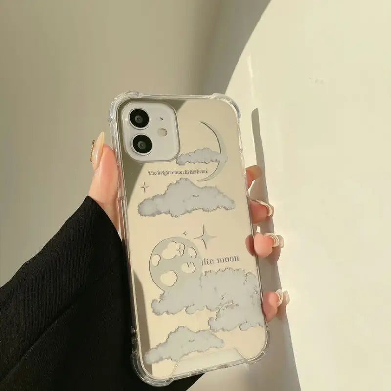 Cloud Mirrored Phone Case - Iphone 7 / 8 / Se, 7 Plus / 8 Plus, X / Xs, Xs Max, Xr, 11, 11 Pro, 11 Pro Max, 12 Mini, 12, 12 Pro, 12 Pro Max, 13mini, 13, 13pro, 13pro Max-11