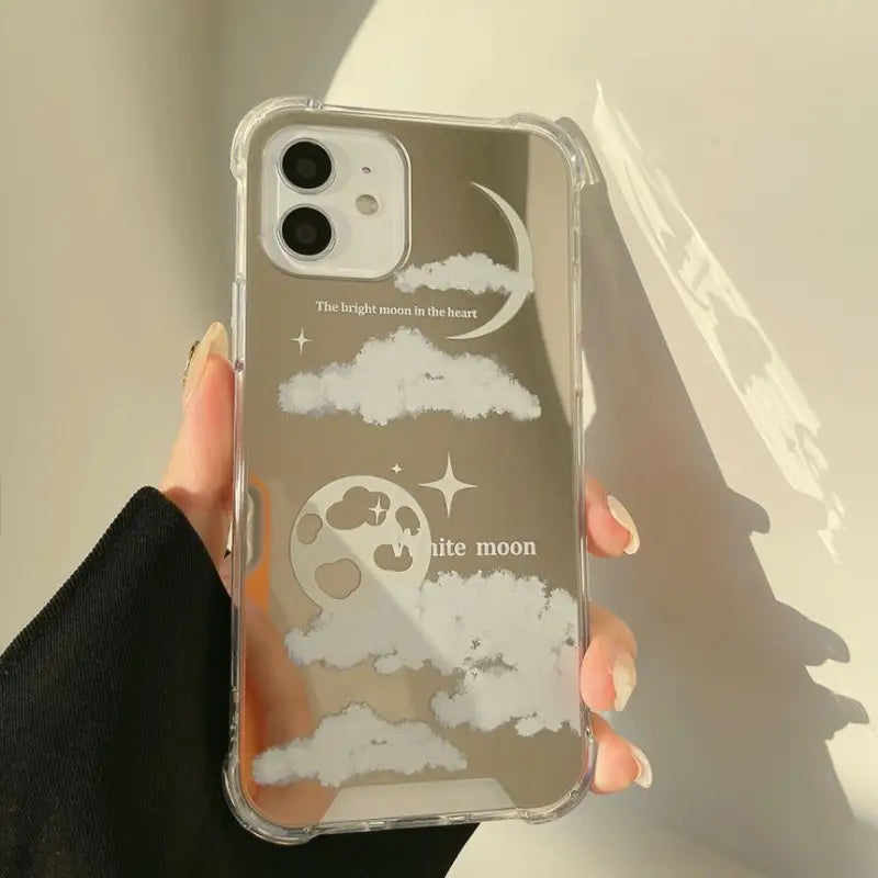 Cloud Mirrored Phone Case - Iphone 7 / 8 / Se, 7 Plus / 8 Plus, X / Xs, Xs Max, Xr, 11, 11 Pro, 11 Pro Max, 12 Mini, 12, 12 Pro, 12 Pro Max, 13mini, 13, 13pro, 13pro Max-5