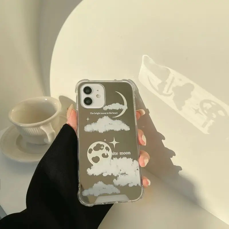 Cloud Mirrored Phone Case - Iphone 7 / 8 / Se, 7 Plus / 8 Plus, X / Xs, Xs Max, Xr, 11, 11 Pro, 11 Pro Max, 12 Mini, 12, 12 Pro, 12 Pro Max, 13mini, 13, 13pro, 13pro Max-10