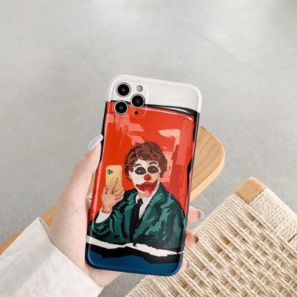 Clown Print Phone Case - iPhone 12 Pro Max / 12 Pro / 12 / 12 mini / 11 Pro Max / 11 Pro / 11 / SE / XS Max / XS / XR / X / SE 2 / 8 / 8 Plus / 7 / 7 Plus-7