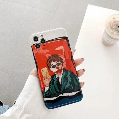 Clown Print Phone Case - iPhone 12 Pro Max / 12 Pro / 12 / 12 mini / 11 Pro Max / 11 Pro / 11 / SE / XS Max / XS / XR / X / SE 2 / 8 / 8 Plus / 7 / 7 Plus-6