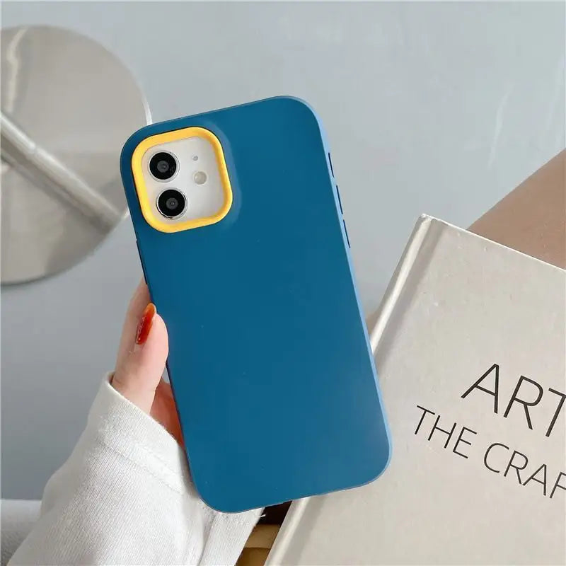 Color Block Phone Case - iPhone 12 Pro Max / 12 Pro / 12 / 11 Pro Max / 11 Pro / 11 / Xs Max / Xr / Xs / X / 8 Plus / 7 Plus-18