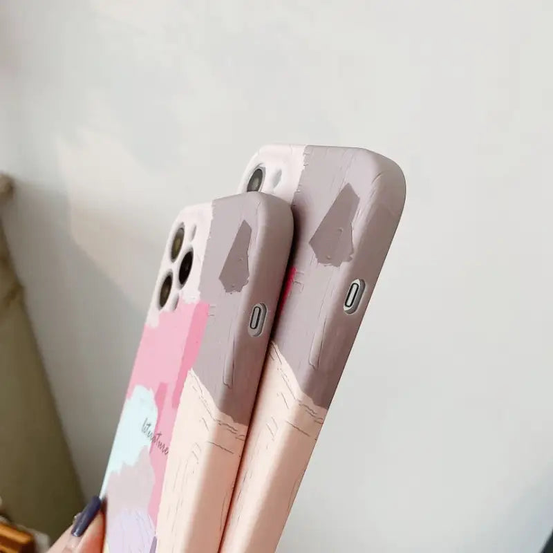 Color Panel Graffiti Phone Case - Iphone 12 Pro Max / 12 Pro / 12 / 12 Mini / 11 Pro Max / 11 Pro / 11 / Se / Xs Max / Xs / Xr / X / Se 2 / 8 / 8 Plus / 7 / 7 Plus-6