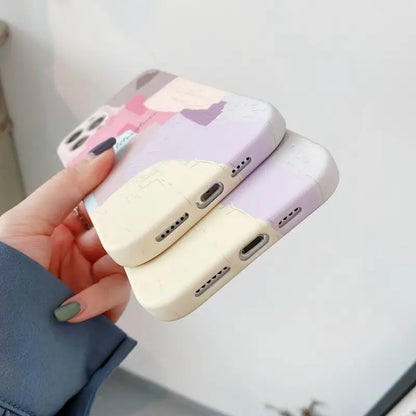 Color Panel Graffiti Phone Case - Iphone 12 Pro Max / 12 Pro / 12 / 12 Mini / 11 Pro Max / 11 Pro / 11 / Se / Xs Max / Xs / Xr / X / Se 2 / 8 / 8 Plus / 7 / 7 Plus-10
