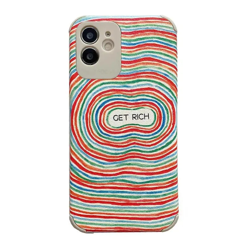 Colored Circles Get Rich/Luck iPhone Case BP121 - iphone 