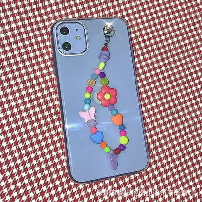 Colorful Flower Beaded Chain iPhone Case BP214 - iphone case