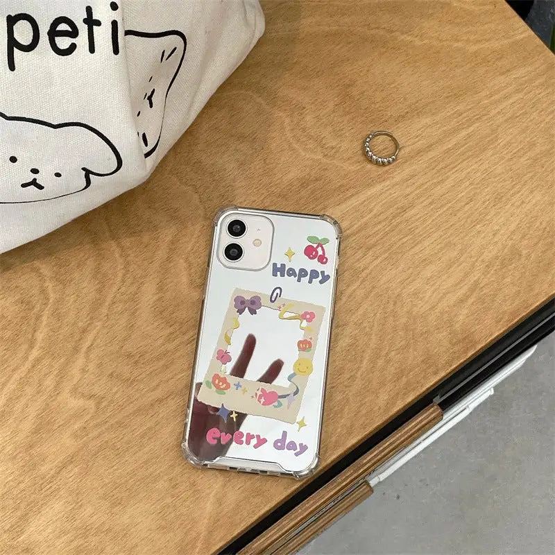 Colorful Flower Mirror iPhone Case BP277 - iphone case