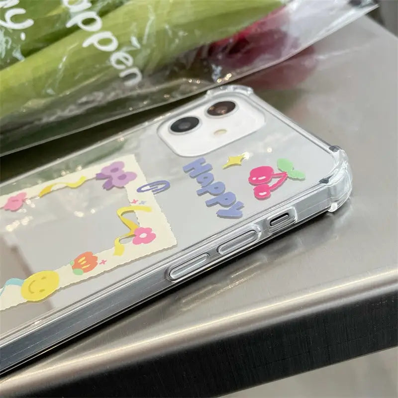 Colorful Flower Mirror iPhone Case BP277 - iphone case