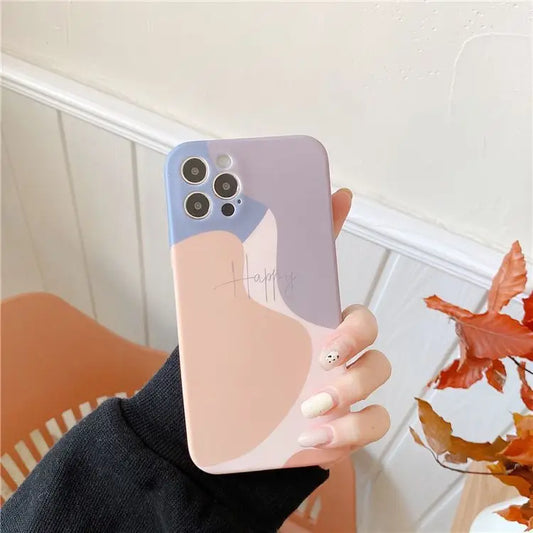 Colour Block Phone Case - iPhone 12 Pro Max / 12 Pro / 12 / 12 mini / 11 Pro Max / 11 Pro / 11 / SE / XS Max / XS / XR / X / SE 2 / 8 / 8 Plus / 7 / 7 Plus-2