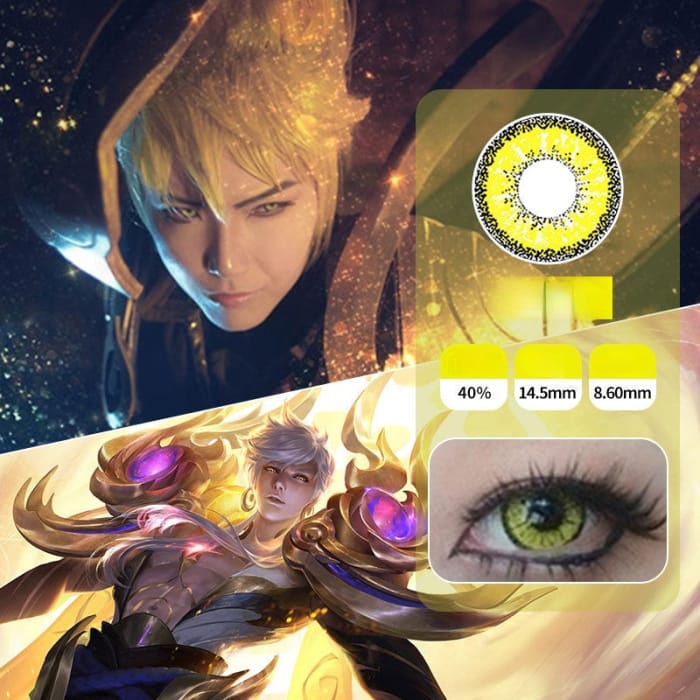 Cosplay Anime A-Yellow Shen Mengxi Contact Lenses SP17444
