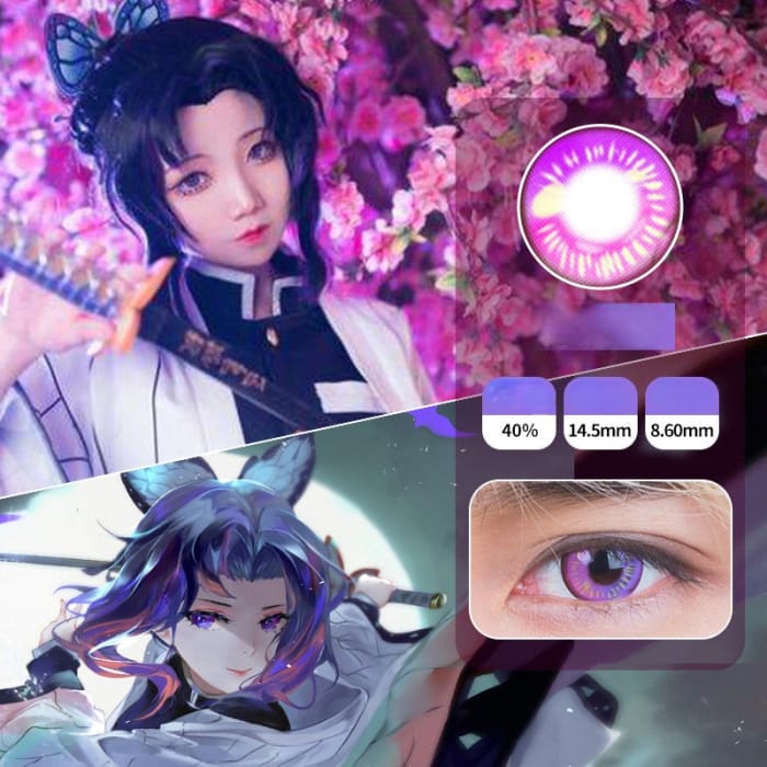 Cosplay Anime B-Purple Shinobu Contact Lenses SP17444