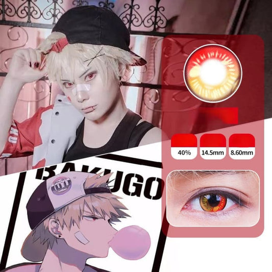 Cosplay Anime B-Red Bakugo Contact Lenses SP17444