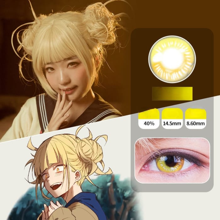 Cosplay Anime B-Yellow Himiko Toga Contact Lenses SP17444