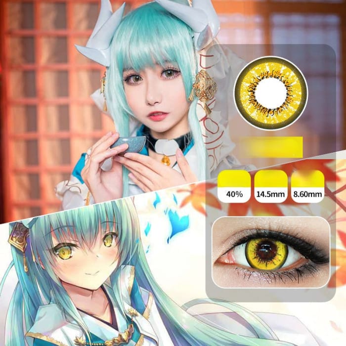 Cosplay Anime C-Purple Bian Que Contact Lenses SP17444