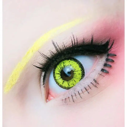 Cosplay Snowflake Yellow Color Contact Lenses BE732