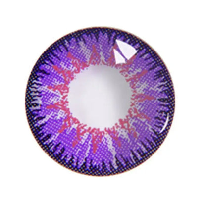 Cosplay Tricolor Purple Contact Lenses BE818