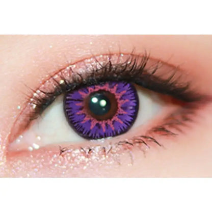 Cosplay Tricolor Purple Contact Lenses BE818