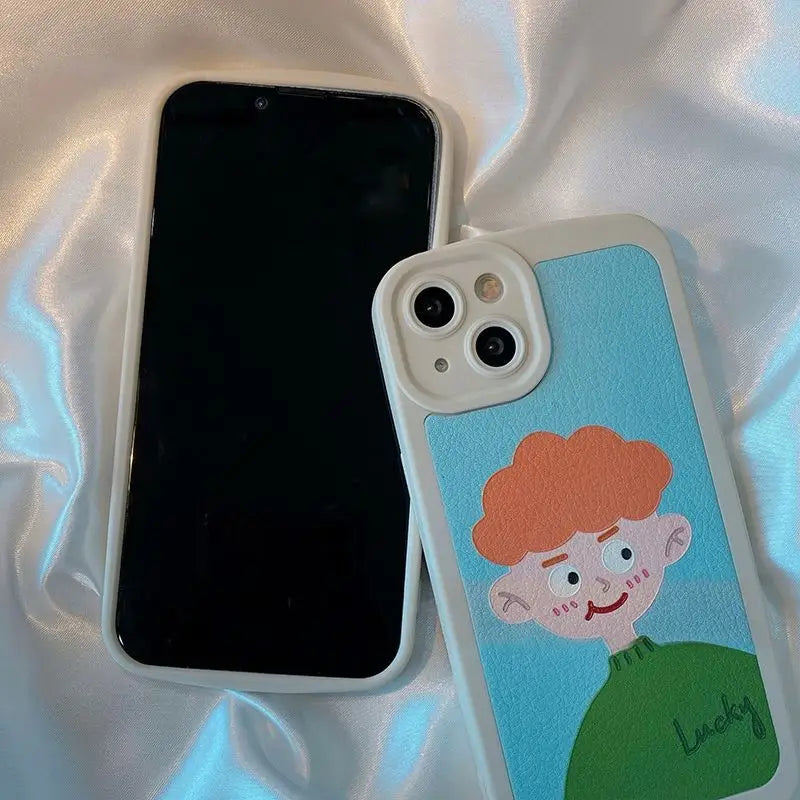 Couple Matching Cartoon Phone Case - iPhone 13 Pro Max / 13 