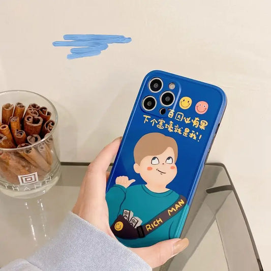 Couple Matching Cartoon Phone Case - iPhone 7 Plus / 8 Plus / X / XR / XS / XS Max / 11 / 11 Pro / 11 Pro Max / 12 / 12 Pro / 12 Pro Max / 13 / 13 Pro / 13 Pro Max-2