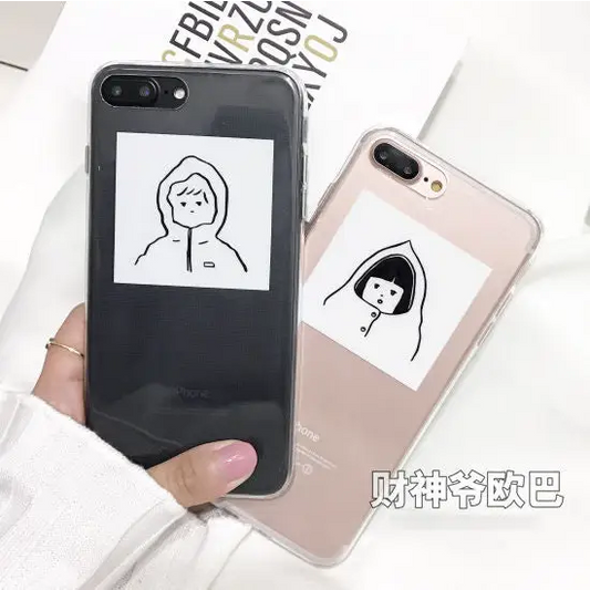 Couple Matching Printed Phone Case - iPhone 6 / 6 Plus / 7 /