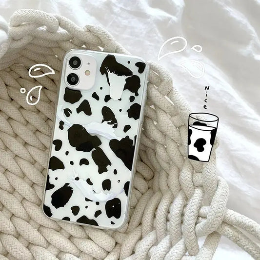 Cow Milk Transaprent iPhone Case BS016 - iphone case