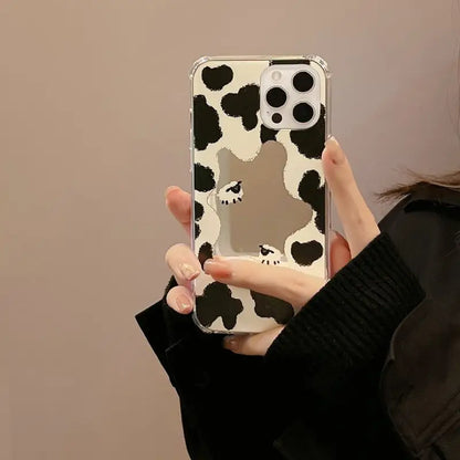 Cow Mirrored Phone Case - Iphone 7 / 8 / Se, 7 Plus / 8 Plus, X / Xs, Xs Max, Xr, 11, 11 Pro, 11 Pro Max, 12 Mini, 12, 12 Pro, 12 Pro Max, 13mini, 13, 13pro, 13pro Max-10